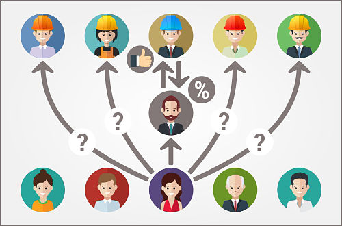 Риэлтор показывает наиболее достойного застройщика