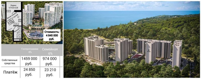 В ЖК "Sun Hills Olginka" открылись к продаже смарт-студии