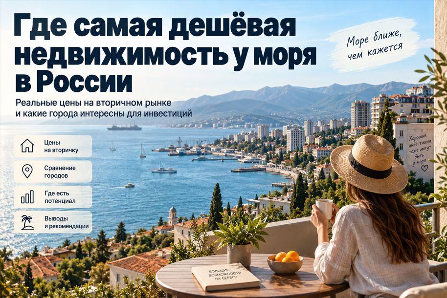 Самая дешевая недвижимость у моря