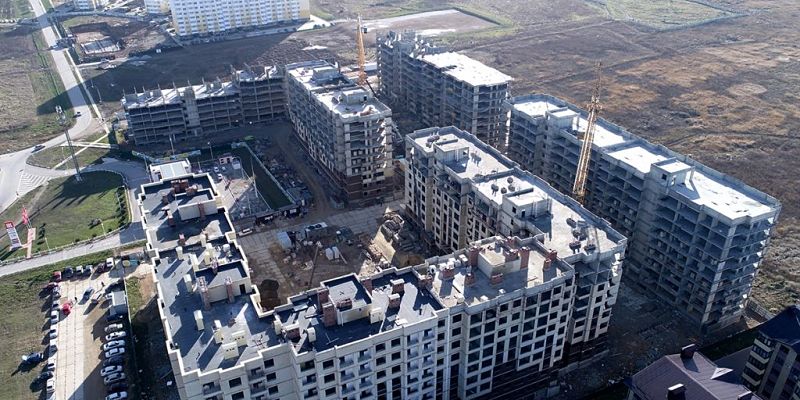 ЖК Южный, вид сверху, Анапа